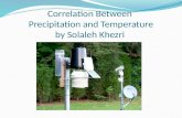Correlation Between  Precipitation and  Temperature by Solaleh Khezri