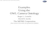 Examples  Using the  OWL Camera Ontology
