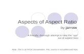 Aspects of Aspect Ratio