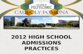 2012  High School Admissions Practices