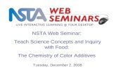 NSTA Web Seminar:  Teach Science Concepts and Inquiry with Food: