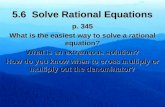 5.6  Solve Rational Equations