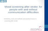 Mood screening after stroke: for people with and without communication difficulties
