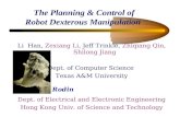 The Planning & Control of  Robot Dexterous Manipulation