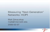Measuring “Next-Generation” Networks: HOPI