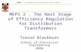 MEPS 2 - The Next Stage of Efficiency Regulation for Distribution Transformers