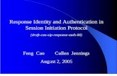 Response Identity and Authentication in Session Initiation Protocol
