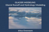 GLACIER MODELING  Glacial Runoff and Hydrology Modeling Irina Overeem