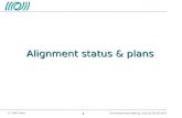 Alignment status & plans