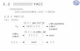 2.2  语法分析器生成器 YACC