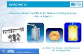 Overview about the PTB Ex Proficiency Testing Scheme  -  Status Report  -
