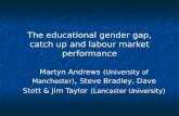 The educational gender gap, catch up and labour market performance