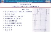 LESSON-9  DRAFTING OF TROUSER