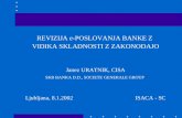 REVIZIJA e-POSLOVANJA BANKE Z  VIDIKA SKLADNOSTI Z ZAKONODAJO Janez URATNIK, CISA