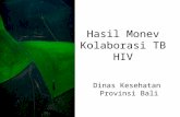 Hasil Monev Kolaborasi TB HIV