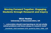 Moving Forward Together: Engaging Students through Research and Inquiry