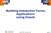 Building Interactive Forms Applications using Oracle