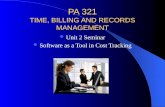 PA 321 TIME, BILLING AND RECORDS MANAGEMENT
