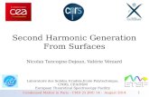 Second Harmonic Generation From Surfaces Nicolas Tancogne-Dejean, Valérie  Véniard
