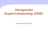 Hungarian  S upercomputing GRID