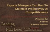 Reports Managers Can Run To Maintain Productivity & Competitiveness