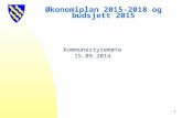 Økonomiplan 2015-2018 og budsjett 2015