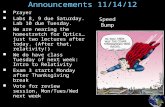 Announcements 11/14/12