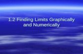 1.2 Finding Limits Graphically and Numerically