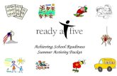 Achieving School Readiness Summer Activity Packet