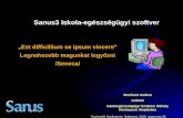 Sanus3 Iskola-egészségügyi szoftver