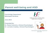 Parent well-being and ASD