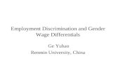 Employment Discrimination and Gender Wage Differentials