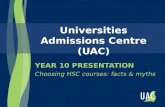 Universities Admissions Centre (UAC)