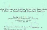 Afterglow Plateau and Energy Injection from Magnetar: A Clue to Cosmological Standard Candles