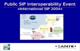 Public SIP Interoperability Event »International SIP 2004«
