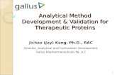 Analytical Method Development & Validation for Therapeutic Proteins