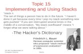 Topic 15 Implementing and Using Stacks