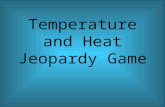 Temperature and Heat Jeopardy Game