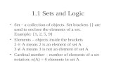 1.1 Sets and Logic