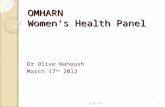 OMHARN  Women's Health Panel