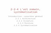2- 2 -4  L’art  romain, systématisation