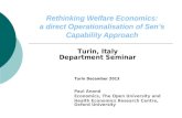 Rethinking Welfare Economics: a direct Operationalisation of Sen ’ s Capability Approach