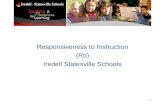 Responsiveness to Instruction (RtI) Iredell Statesville Schools