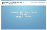 Prosecution Luncheon Patent August 2014