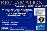 Climate Change Adaptation Reclamation Climate Studies CEQ Climate Adaptation