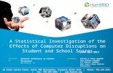 A Statistical Investigation of the Effects of Computer Disruptions on Student and School Scores