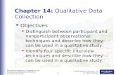 Chapter 14:  Qualitative Data Collection