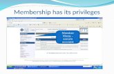 Membership  has its privileges