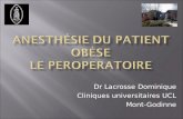 Anesthésie du Patient Obèse LE PEROPERATOIRE