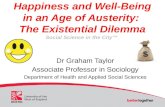 Dr Graham Taylor Associate Professor in Sociology Department of Health and Applied Social Sciences